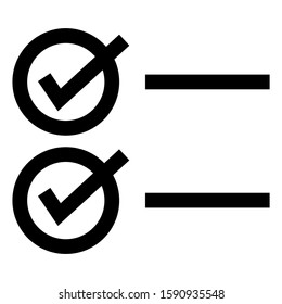 checkbox icon isolated sign symbol vector illustration - high quality black style vector icons

