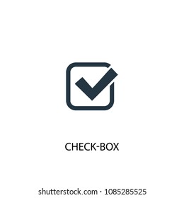 check-box icon. Simple element illustration. check-box concept symbol design from Elections collection. Can be used for web and mobile.