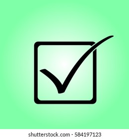 Checkbox icon, vector illustration