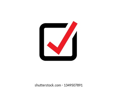 Checkbox icon vector illustration on background