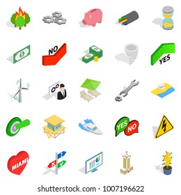 Checkbox icons set. Isometric set of 25 checkbox vector icons for web isolated on white background