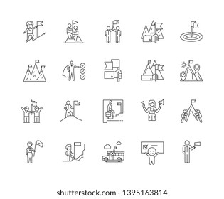 Checkbox line icons, signs, vector set, outline illustration concept 