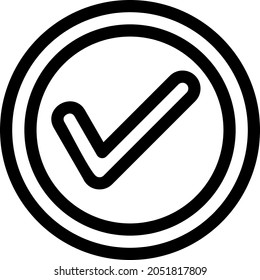 Checkbox Outline Vector Icon Design
