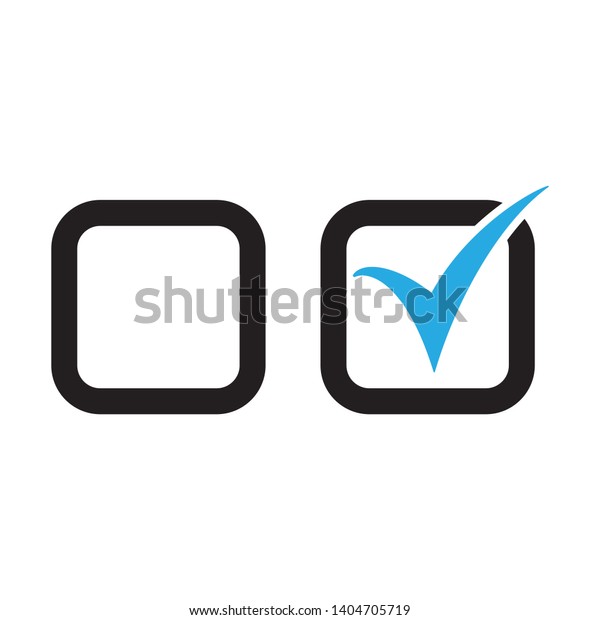 Checkbox Set Blank Checked Checkbox Vector Stock Vector (Royalty Free ...