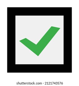 Checkbox. Success and authentication. Vectors.