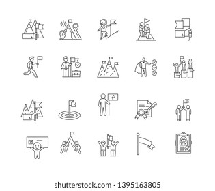 Checkboxes line icons, signs, vector set, outline illustration concept 