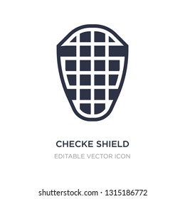 checke shield icon on white background. Simple element illustration from Security concept. checke shield icon symbol design.