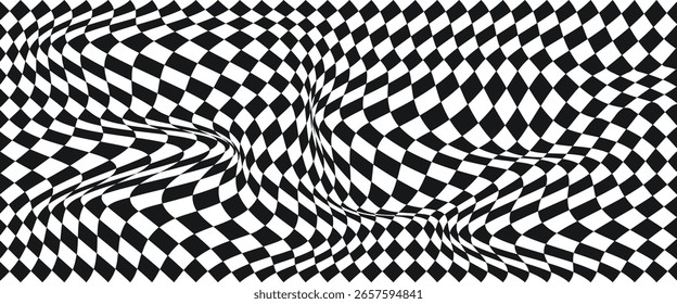 Verificado preto , fundo branco . Padrão quadriculado preto e branco . Padrão de xadrez . Fundo quadrado preto e branco. Checkered wallpaper .Abstrato xadrez xadrez xadrez xadrez para o jogo. Geométrico da grade