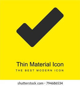 Checked bright yellow material minimal icon or logo design