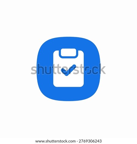 checked clipboard icon sign vector