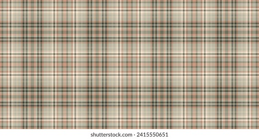 Checked fabric vector plaid, cover check seamless textile. Relax background texture pattern tartan in pastel and orange color.