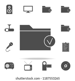 checked folder icon. web icons universal set for web and mobile