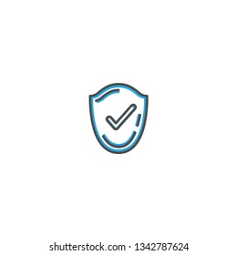 Checked icon design. Shopping icon vector illustration