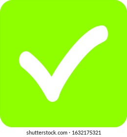 Checked icon. Flat design vector illustration.