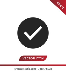 Checked icon vector