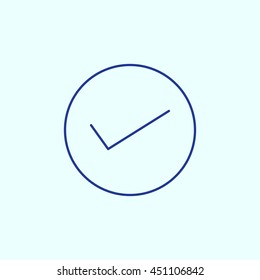 Checked Line icon. Eps-10.