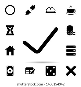 checked mark icon. Universal set of web for website design and development, app development