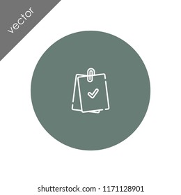 checked notes icon