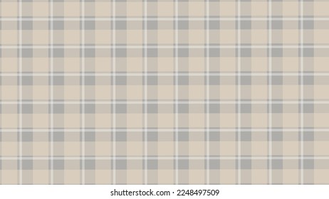 Checked pattern grey and beige color