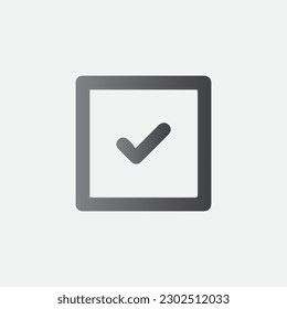Ilustración vectorial de iconos de símbolo verificados