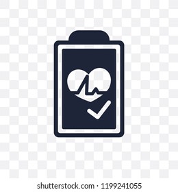 Checked transparent icon. Checked symbol design from Web navigation collection. Simple element vector illustration on transparent background.