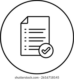Checked vector icon. Can be used for printing, mobile and web applications.