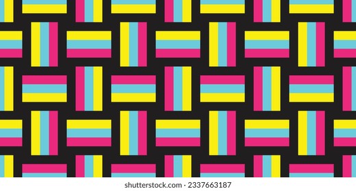 checked weave seamless pattern rgb tartan plaid vector cmyk cartoon rainbow lgbtq gift wrapping paper scarf isolated repeat wallpaper tile background doodle illustration design