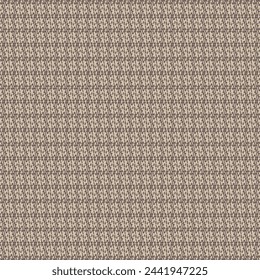 Checked wool fabric. Scottish pattern in brown and beige tones. Retro textile design. Abstract vector.