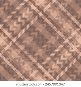 Checker background check seamless, gentleman tartan vector texture. Perfect textile fabric pattern plaid in pastel and orange color.