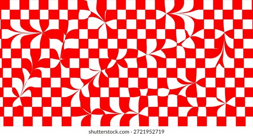 Fondo del comprobador. Ilustración vectorial sin fisuras de tablero de ajedrez. Patrón de ajedrez en blanco y negro. Forma de rectángulo geométrico de rejilla. Suelo de mosaico retro. Fondo de Fondo de pantalla de patrón de tablero de ajedrez negro.