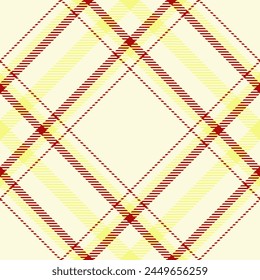 Fondo de textura de tela de damero, tela de Vector de garabato a cuadros. Patrón masculino escocés sin costuras en colores amarillo claro y lima.