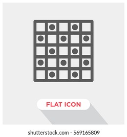 Checker game vector icon