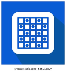 Checker game vector icon