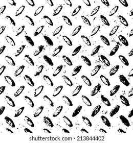 Checker plate steel, seamless pattern background