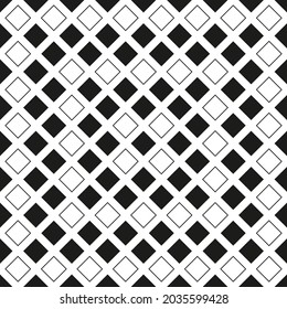 Checker rhombs. Repeated black and white rhombuses.