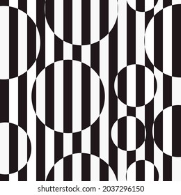 Checker Striped Lines Circles Invert Black Stock Vector (Royalty Free ...