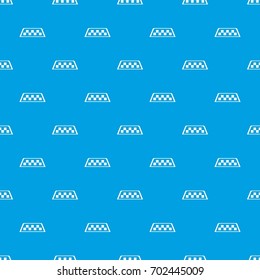 Checker taxi pattern repeat seamless in blue color for any design. Vector geometric illustration