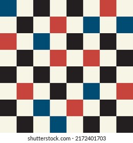 Checkerboard 90s Y2K Fun Seamless Pattern Repeat