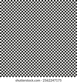 Checkerboard black pattern. Repetitive square background. High contrast design. Monochrome vector texture.