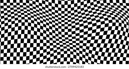 Checkerboard. black and white background for checkers and chess featuring a square pattern with a grid.	
