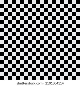 Checkerboard is black and white square for textile, fabric, shirt or clothes pattern or background.