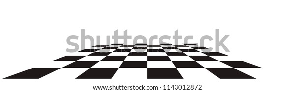 Checkerboard Chessboard Checkered Plane Angle Perspective Stock Vector ...