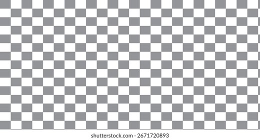 Checkerboard grey and white seamless pattern. Background vector illustration.