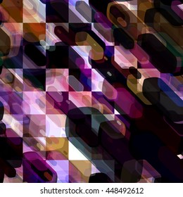 Checkerboard pattern. Stains. Continuity abstract background is divided into cells. Spots and blots randomly mixed. Dark and light. Easy editable