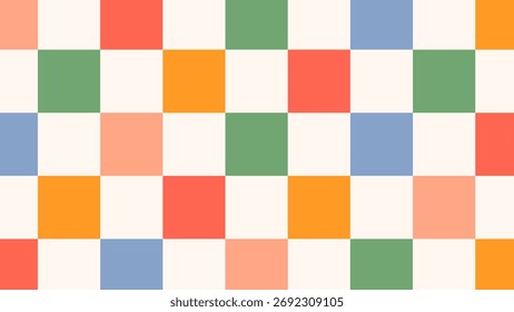 Checkerboard Pattern in Vibrant Colors