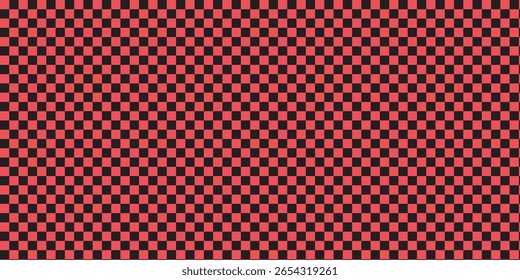 Tablero de damas con cuadrados rojos y negros.