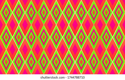 Les formes rhombus du damier forment un motif géométrique transparent. Décor élégant en quadrillage or.  Mosaïque d'impression textile rhombus design graphique sans soudure. Motif d'arrière-plan de motif rétro.
