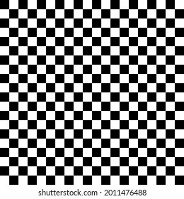 Checkerboard seamless pattern for cloth, wrapping paper, card, wallpaper. black and white background. vector 