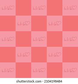Checkerboard seamless pattern design for decorating, wallpaper, wrapping paper, fabric, backdrop and etc.