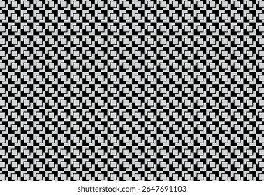 checkerboard seamless pattern geometric plaid cut off rectangle two color grey and black, paper pattern, Retro background fabric. Vintage checkered color geometric texture,